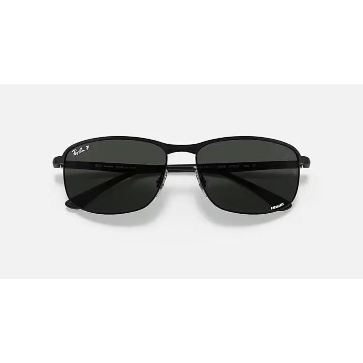 Ray-Ban Matte Black with Dark Gray Chromance Sunglasses RB3671CH-186