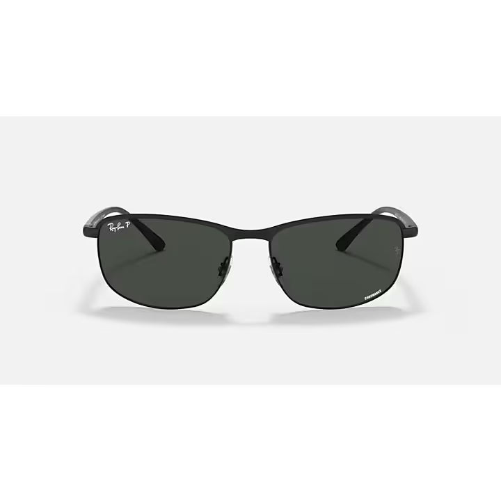 Ray-Ban Matte Black with Dark Gray Chromance Sunglasses RB3671CH-186
