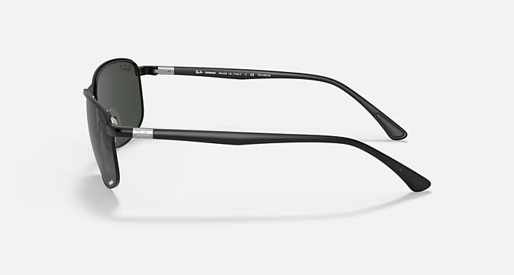 Ray-Ban Matte Black with Dark Gray Chromance Sunglasses RB3671CH-186