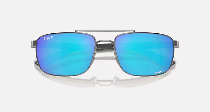 Ray-Ban Blue lens and Gray Frame Chromance Sunglasses RB3737CH-004