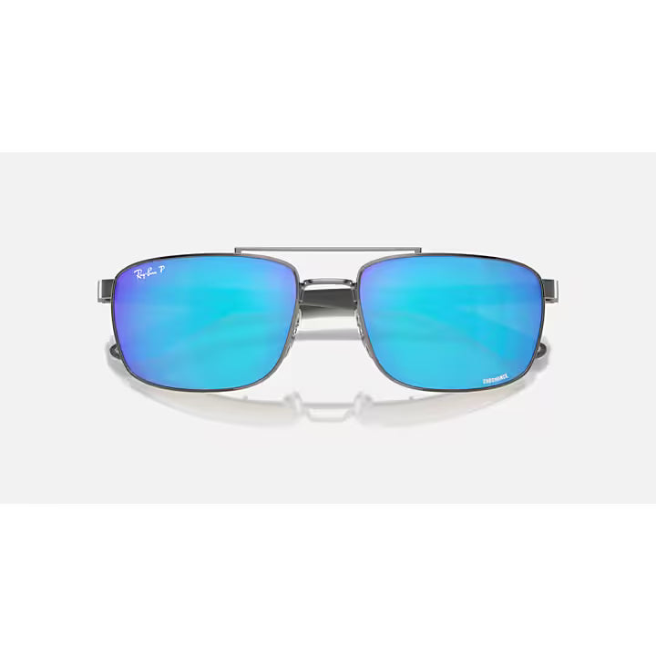 Ray-Ban Blue lens and Gray Frame Chromance Sunglasses RB3737CH-004
