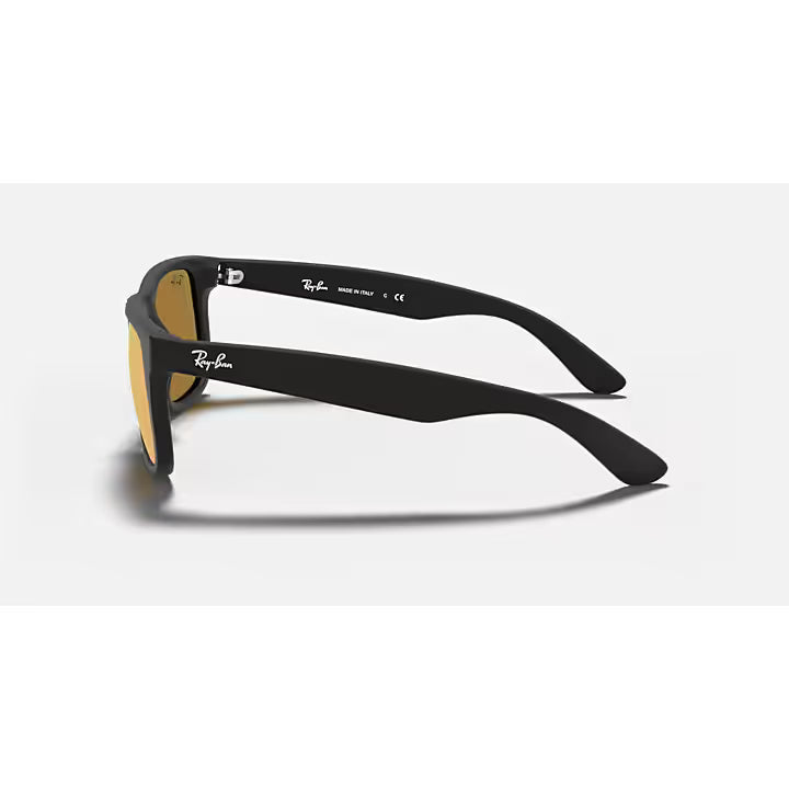 Ray-Ban Matte Black and Red Mirror Justin Sunglasses 0RB4165-622/6Q55