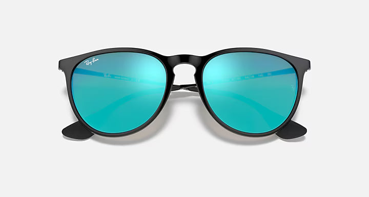 Ray-Ban Polished Black with Blue Mirror Erika Color Mix Sunglasses 0RB4171-601/5554