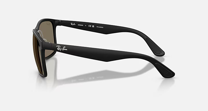 Ray-Ban Matte Black and Gray Chromance Lens Sunglasses RB4264-601