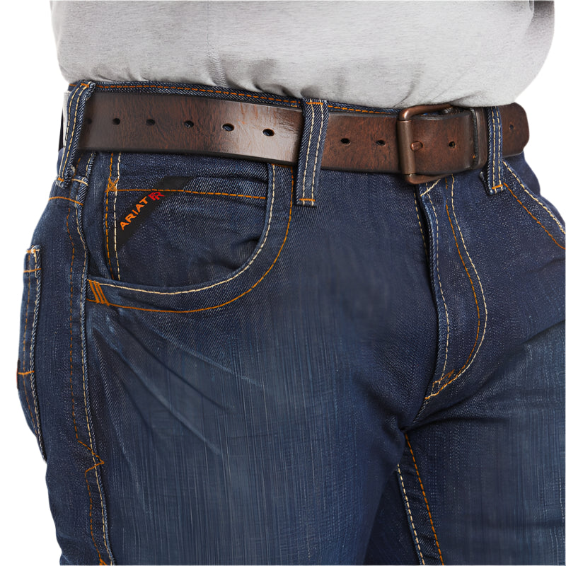 Men's Ariat FR M5 Straight Basic Stackable Straight Leg Jean 10015166 - Crazy House Western Wear
