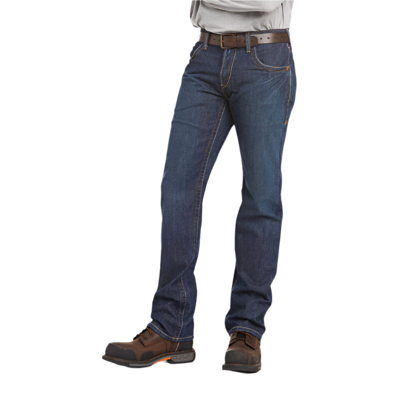 Men's Ariat FR M5 Straight Basic Stackable Straight Leg Jean 10015166 - Crazy House Western Wear