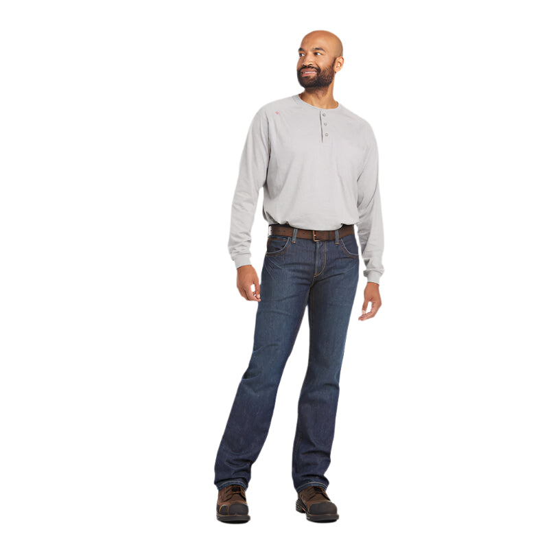 Men's Ariat FR M5 Straight Basic Stackable Straight Leg Jean 10015166 - Crazy House Western Wear