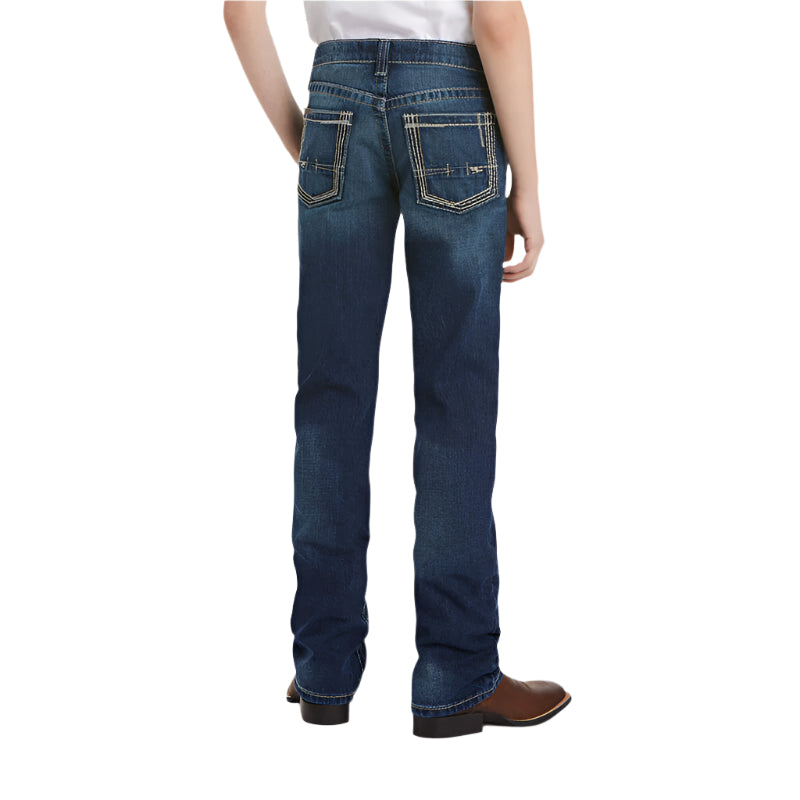Boy's Ariat B5 Slim Boundary Stackable Straight Leg Jean 10018338 - Crazy House Western Wear