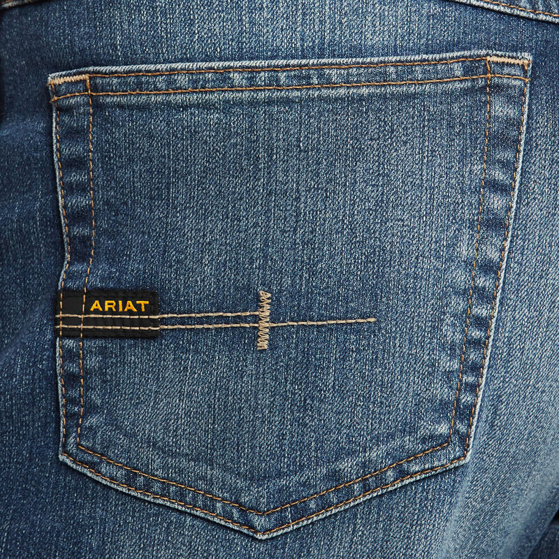 Men's Ariat Rebar M3 Loose Dura Stretch Basic Stackable Leg Jean 10022605 - Crazy House Western Wear