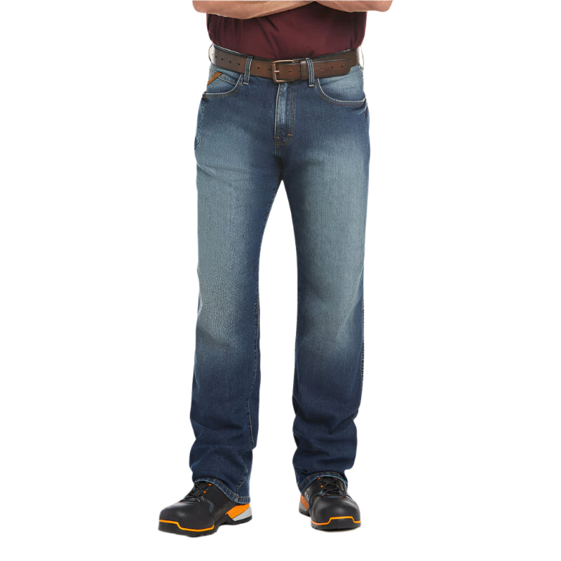 Men's Ariat Rebar M3 Loose Dura Stretch Basic Stackable Leg Jean 10022605 - Crazy House Western Wear