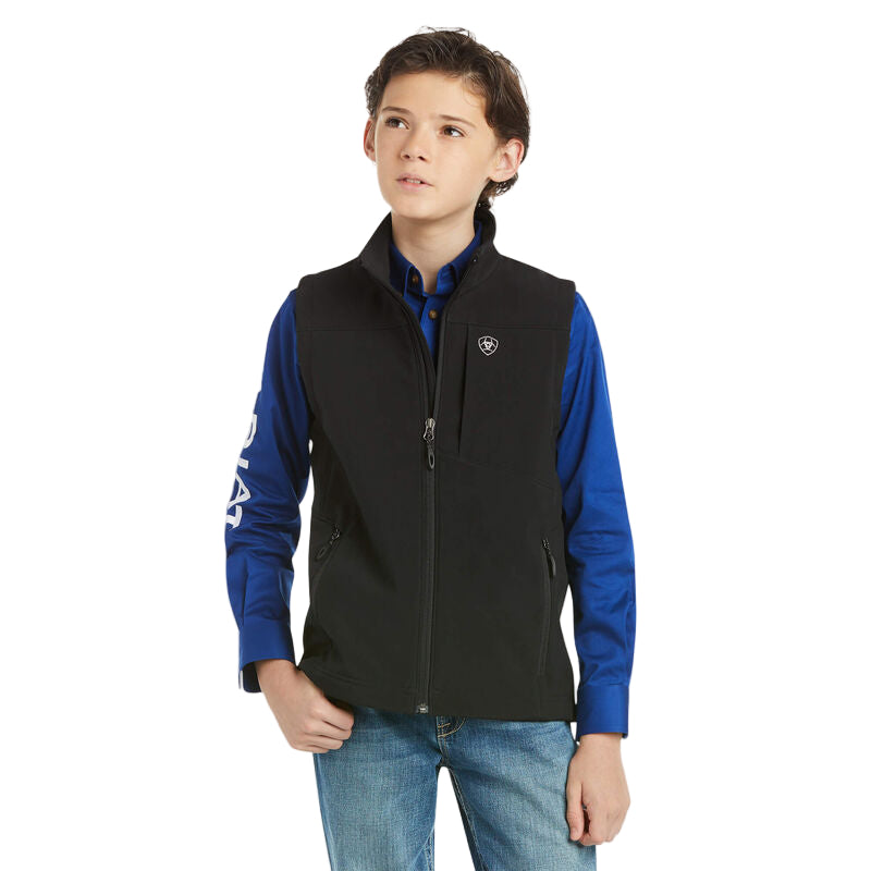 Boy's Ariat Black Vernon 2.0 Softshell Vest 10024058
