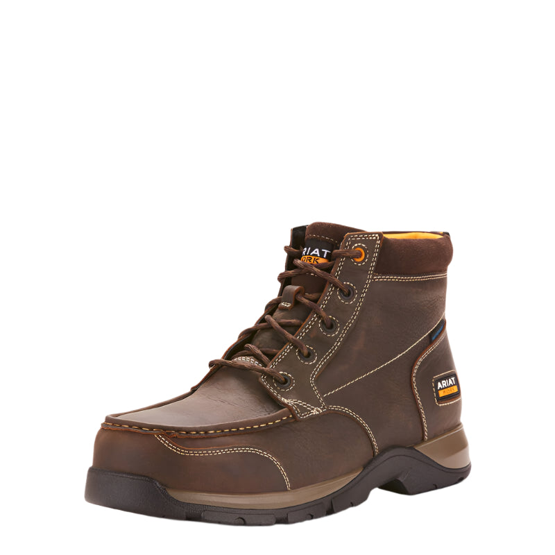 Men's Ariat Edge LTE 6" Chukka Waterproof Composite Toe Work Boot 10024953 - Crazy House Western Wear
