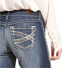Women's Ariat Trouser Mid Rise Stretch Entwined Wide Leg Jean 10025302 - Crazy House Western Wear