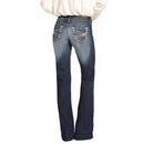 Women's Ariat Trouser Mid Rise Stretch Entwined Wide Leg Jean 10025302 - Crazy House Western Wear