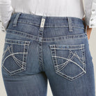 Women's Ariat R.E.A.L. Mid Rise Arrow Gianna Straight Jean 10034655 - Crazy House Western Wear