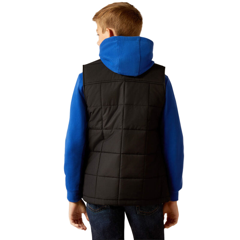 Boy's Ariat Black Crius Insulated Vest 10051985