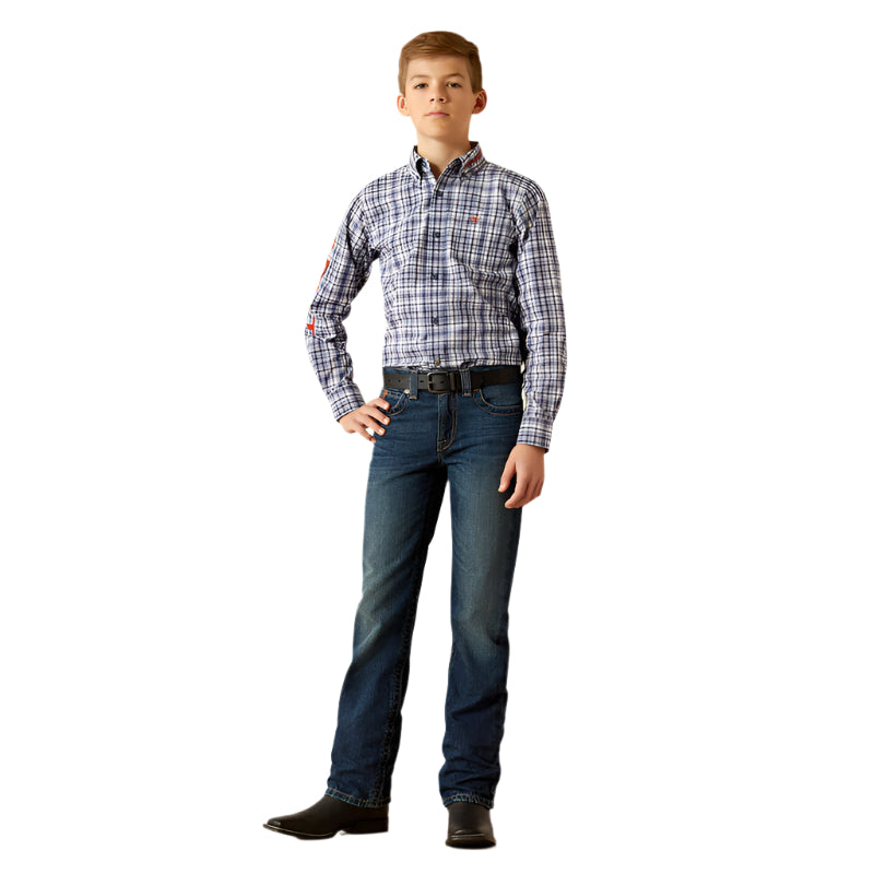 Boy's Ariat B5 Slim Nate Straight Leg Jeans 10053552 - Crazy House Western Wear