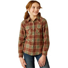 Girl's Ariat Ava Plaid Shirt 10054009 - Crazy House Western Wear