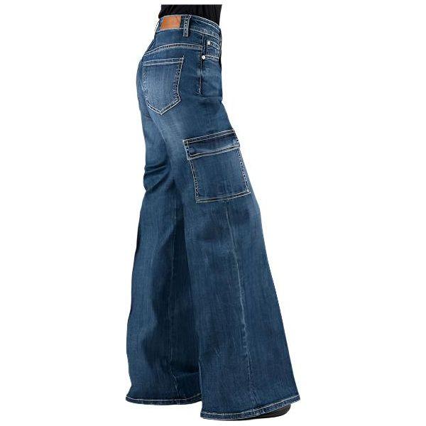 Women's Tin Haul High Rise Wide Leg Cargo Jean 10-054-0870-4000 - Crazy House Western Wear