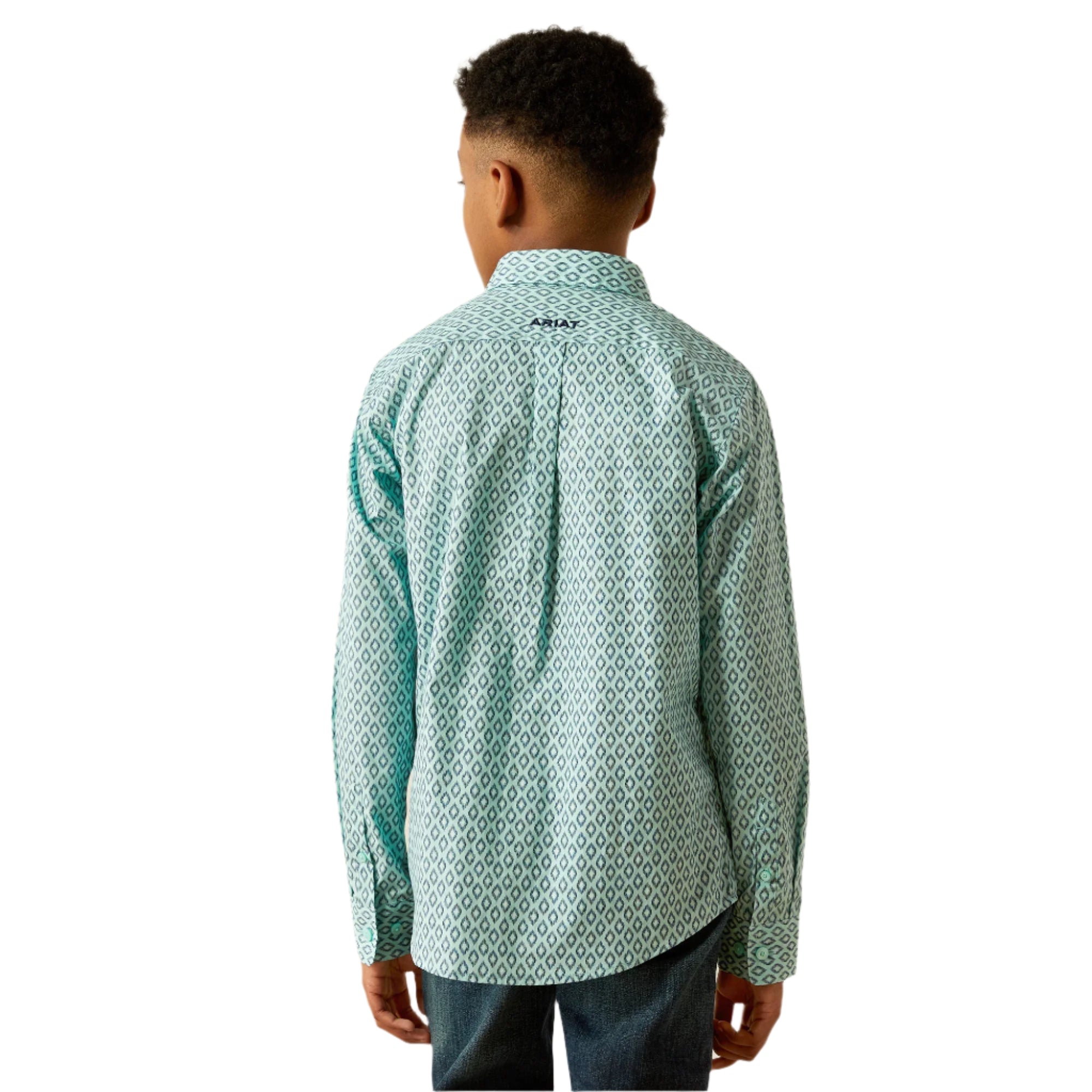 Boy's Ariat Canyon Long Sleeve Mint 10054785 - Crazy House Western Wear