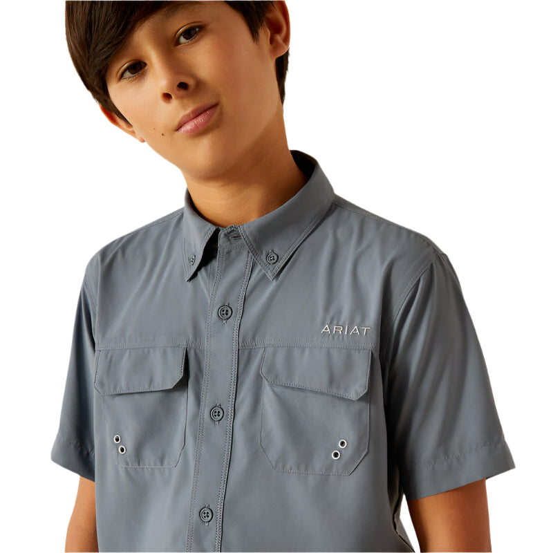 Boy's Ariat Vent TEK Outbound Classic Fit Shirt 10055418 - Crazy House Western Wear