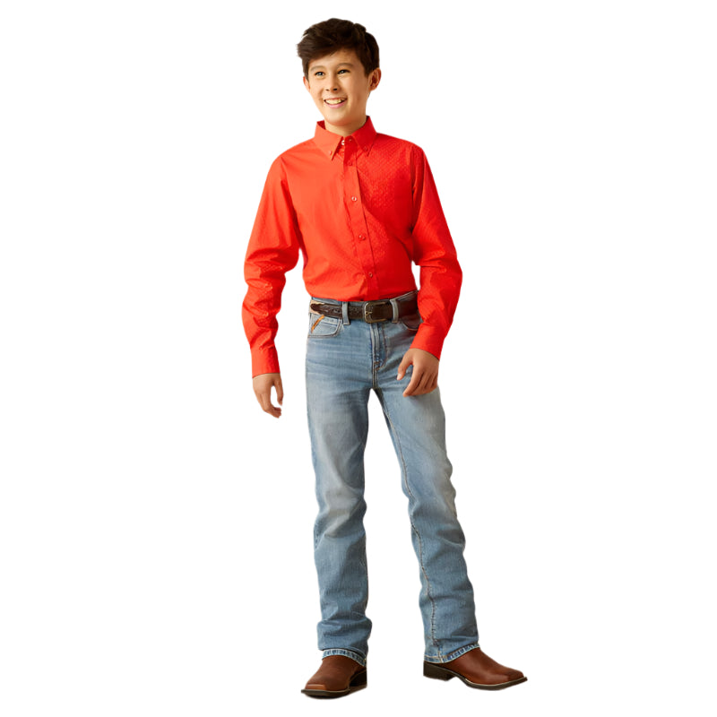 Boy's Ariat Waylen Classic Fit Shirt 10058724 - Crazy House Western Wear