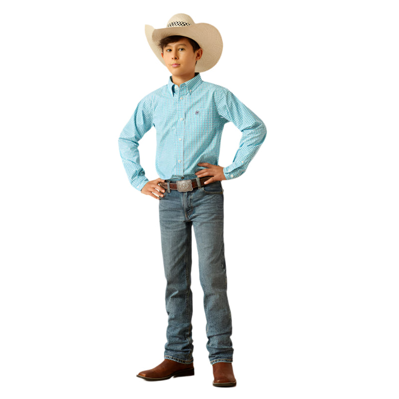 Boy's Ariat Pro Series Wilmer Classic Fit Shirt 10058726 - Crazy House Western Wear