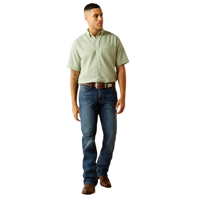 Men's Ariat Wrinkle Free Solid Classic Fit Shirt 10058980 - Crazy House Western Wear