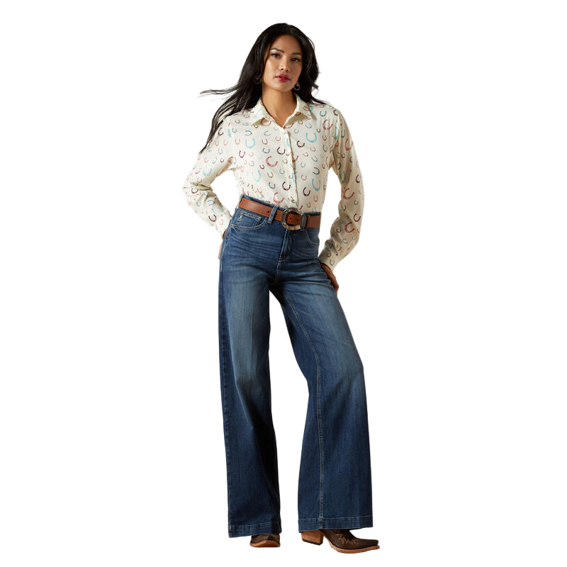 Women's Ariat Ultra High Rise Rosalie Wide Leg Jean 10061724