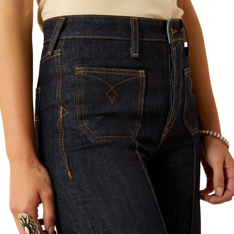 Women's Ariat Ultra High Rise Tomboy Western Utility Wide Leg Jean 10061760