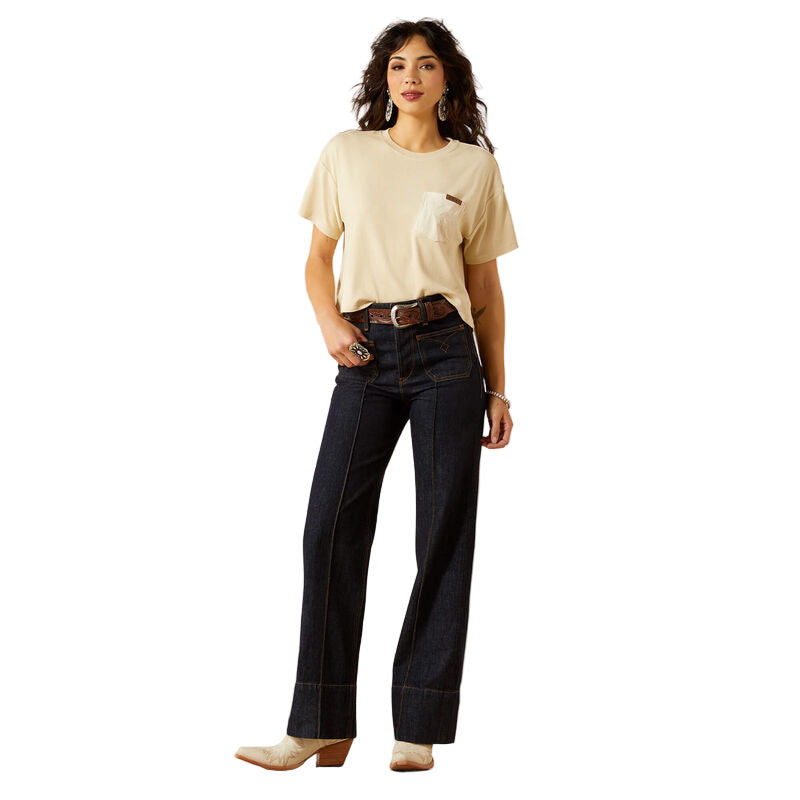 Women's Ariat Ultra High Rise Tomboy Western Utility Wide Leg Jean 10061760