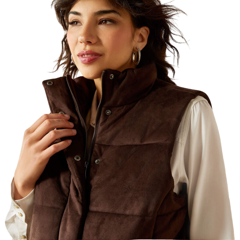 Women's Swirls Faux Leather Vest 10062277