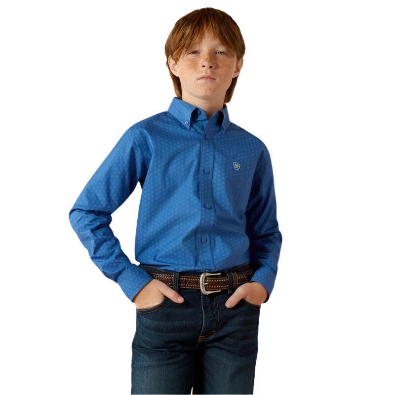 Boy's Ariat Stratford Classic Fit Shirt 10062393 - Crazy House Western Wear