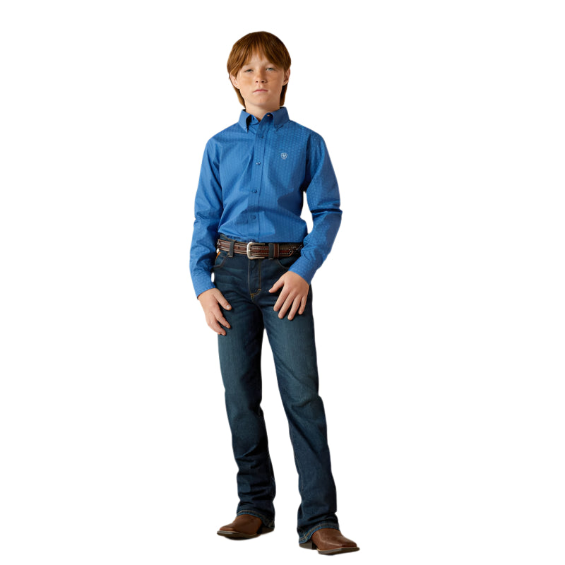 Boy's Ariat Stratford Classic Fit Shirt 10062393 - Crazy House Western Wear