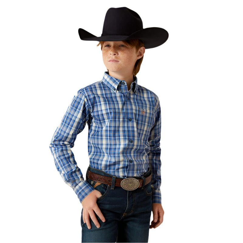 Boy's Ariat Pro Series Soloman Classic Fit Shirt 10062395 - Crazy House Western Wear