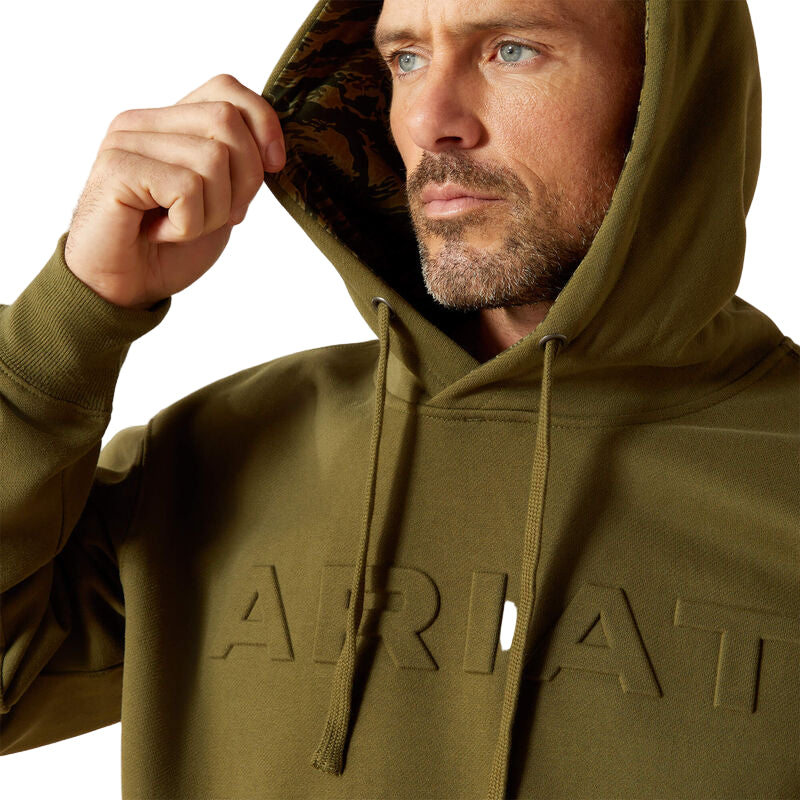 Men's Ariat Embossed Logo Hoodie 10062501