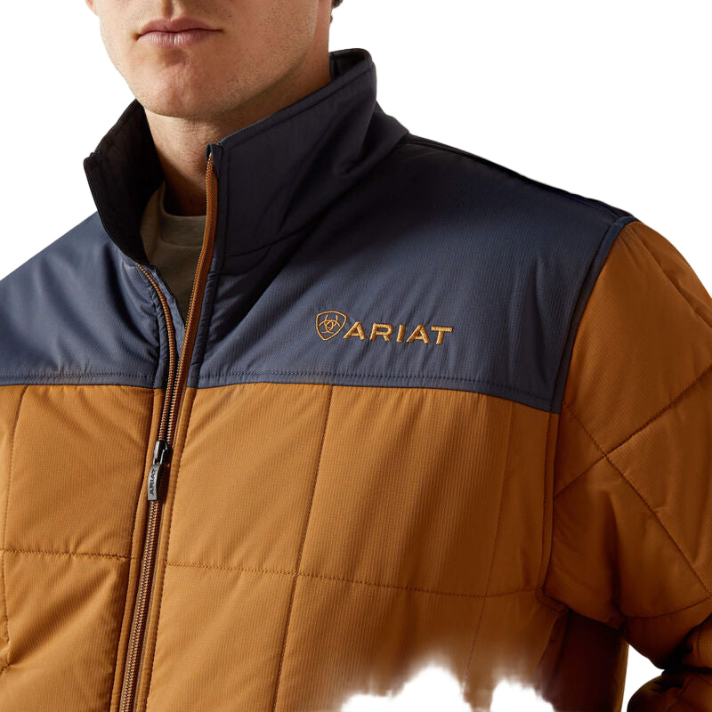 Men's Ariat Blue and Khaki Crius Insulated Jacket 10062548