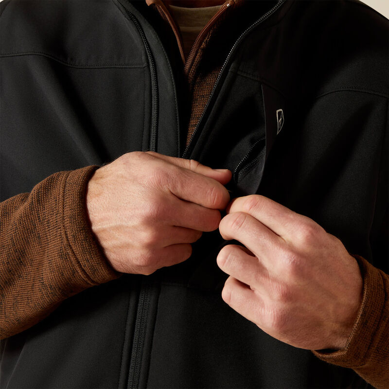 Men's Ariat Black Vernon Softshell Vest 10062600