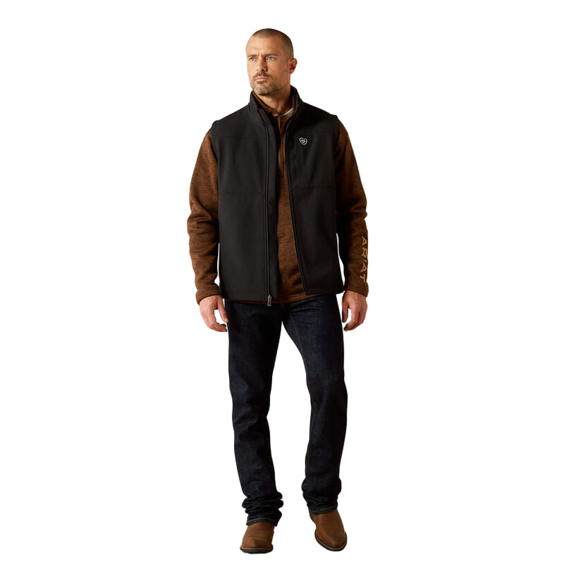 Men's Ariat Black Vernon Softshell Vest 10062600