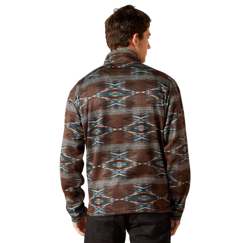 Men's Ariat Caldwell Logo 1/4 Zip Sweater 10062620