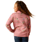 Girl's Ariat Bronc Scene 1/4 Zip Sweatshirt 10062847 - Crazy House Western Wear