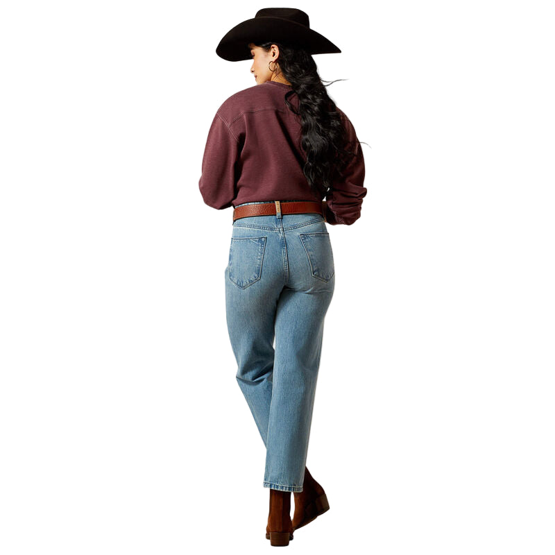 Women's Ariat Ultra High Rise Cheyenne Yoke Tomboy Straight Leg Jean 10065935