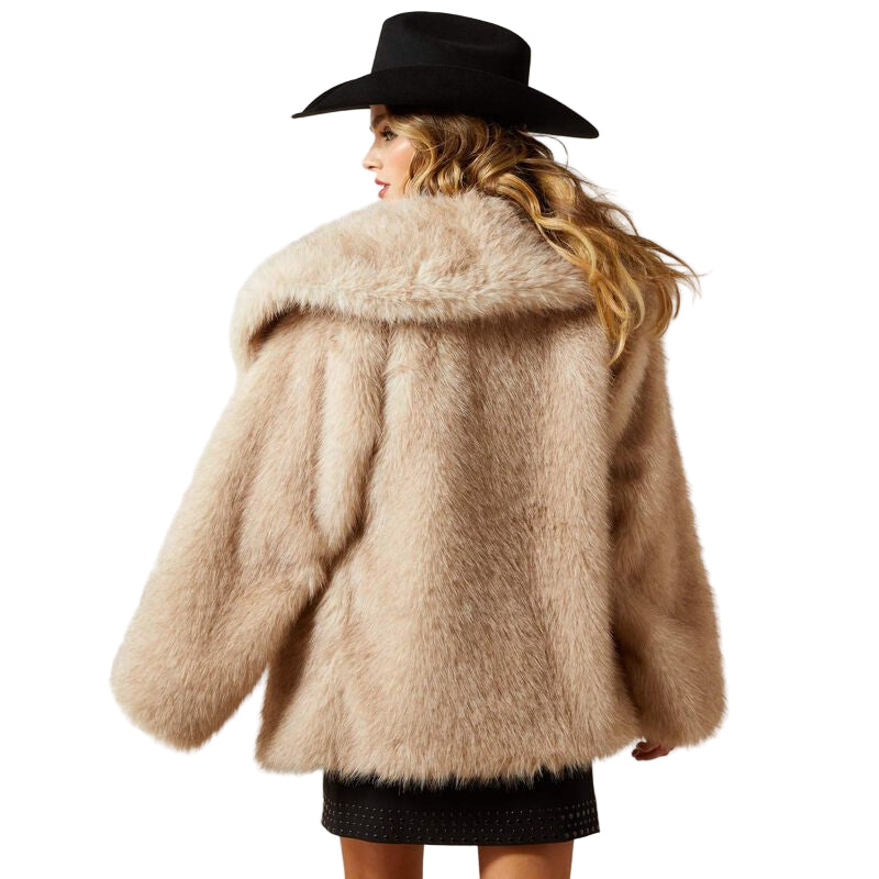 Women's Ariat Tan Faux Fur Coat