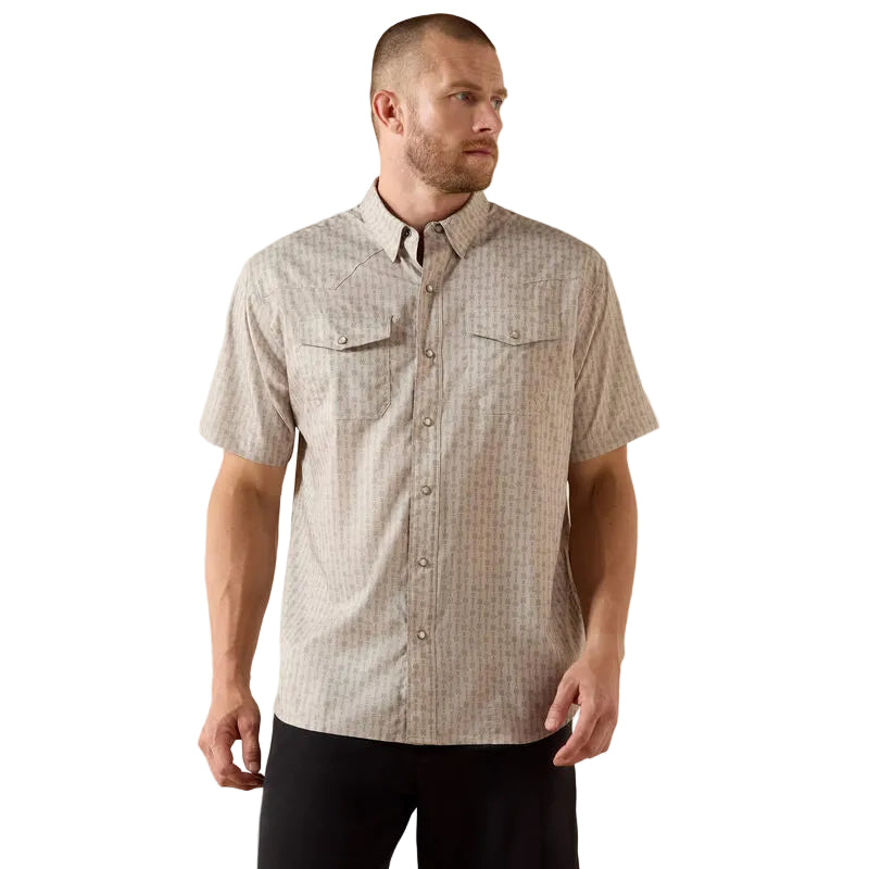 Men's Ariat Printed Western VentTEK Classic Fit Snap Shirt 10071045
