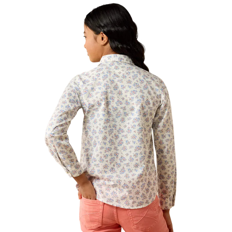 Girl's Ariat Multicolor Floral Stardust Longsleeve Shirt 10071120