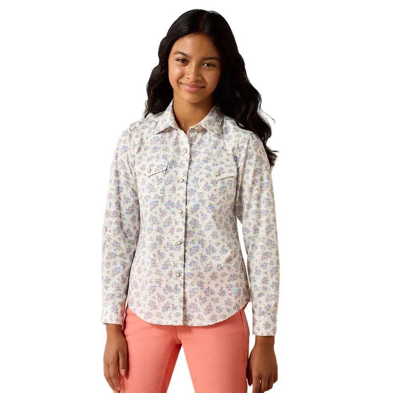 Girl's Ariat Multicolor Floral Stardust Longsleeve Shirt 10071120