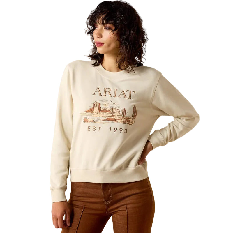 Women's Ariat Summer Sand Essential Crew Sweatshirt 10071166