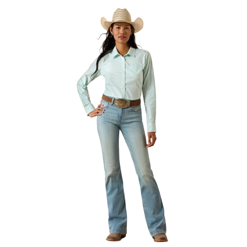 Women's Ariat Holiday Stripe Kirby Shirt 10071418
