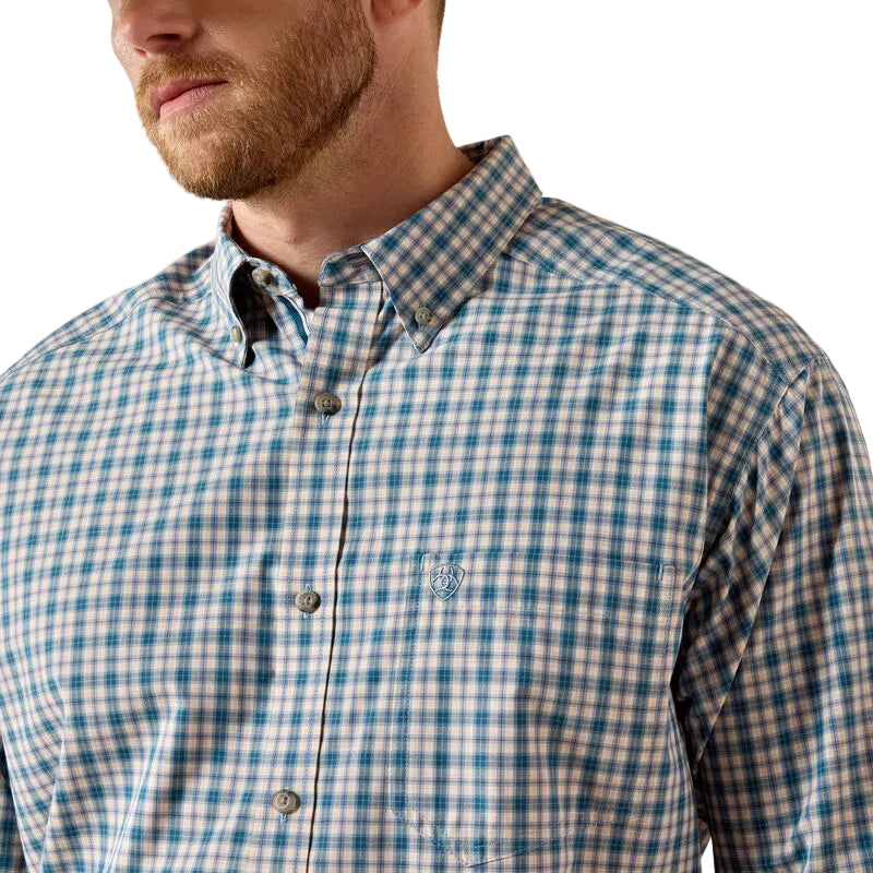 Men's Ariat Deep Dive Plaid Pro Series Truitt Classic Fit Shirt 10071583