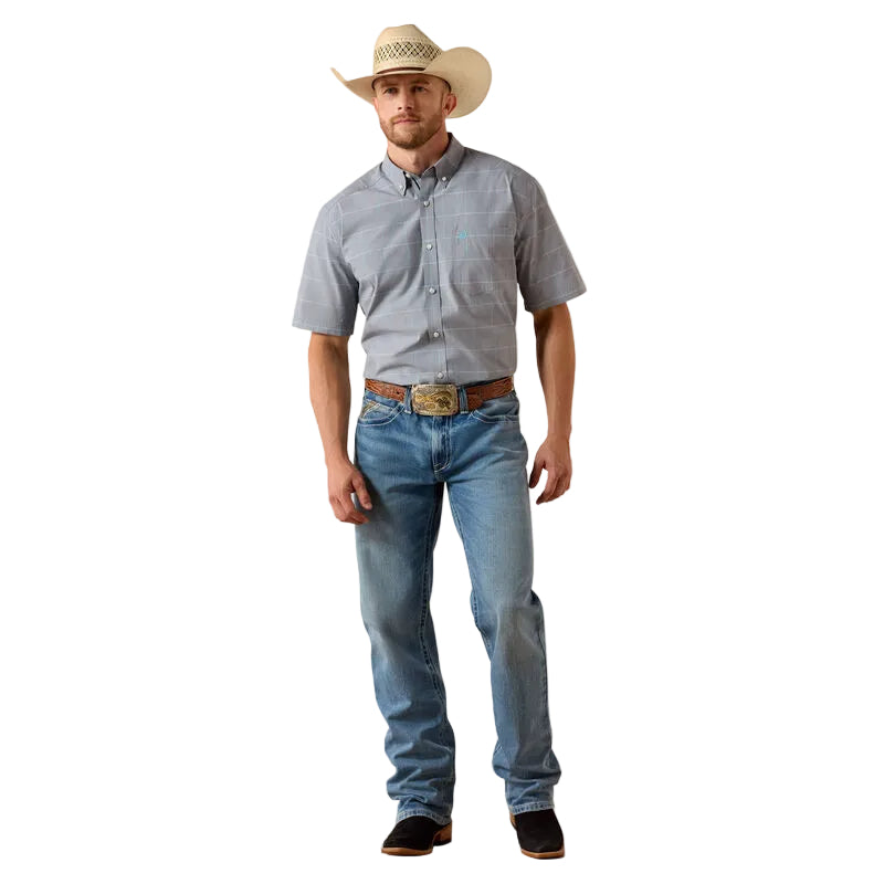 Men's Ariat Excalibur Plaid Pro Series Percie Classic Fit Shirt 10071615